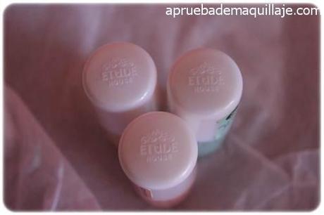 Tapones de los esmaltes de uñas play texture sugar powder nails de Etude House tonos 192,193 y 194