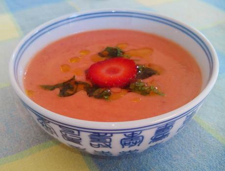Salmorejo de fresa