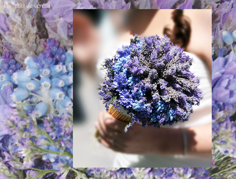 Galletas de boda ramo de lavanda