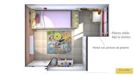 DECOPEDIA 4: UN PROYECTO DE HABITACIÓN INFANTIL COMPARTIDA CON MUCHO COLOR