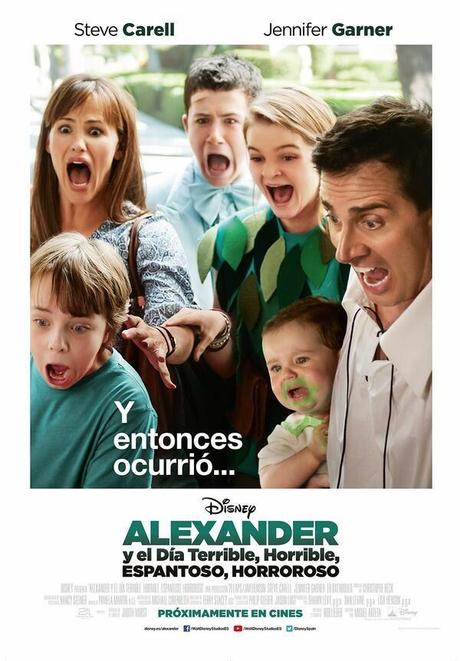 PÓSTER PARA ESPAÑA DE ALEXANDER Y EL DÍA TERRIBLE, HORRIBLE, ESPANTOSO, HORROROSO