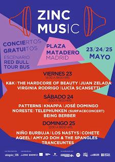 Zinc Shower: conciertos gratis este fin de semana en Madrid