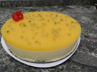TARTA CREMOSO DE MANGO SIN GLUTEN