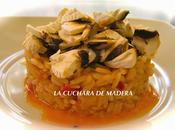 Arroz verduras champiñones