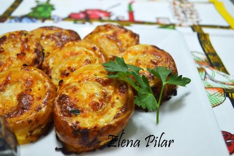 Caracolas de merluza y langostinos (Thermomix)