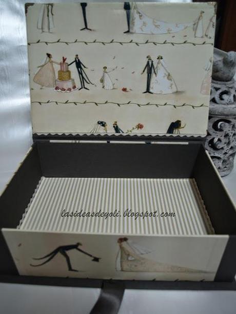 Caja y Porta CD para boda, en cartonnage.