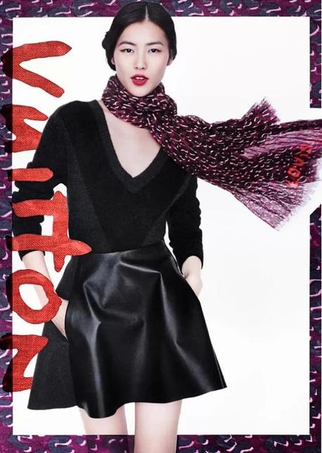 Lookbook Louis Vuitton Fall 2013 - Colección de pañuelos.