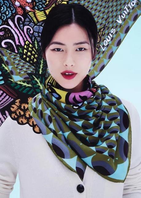 Lookbook Louis Vuitton Fall 2013 - Colección de pañuelos.