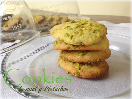 Cookies de Miel y Pistachos de Mara. Reto El Asalta blogs.