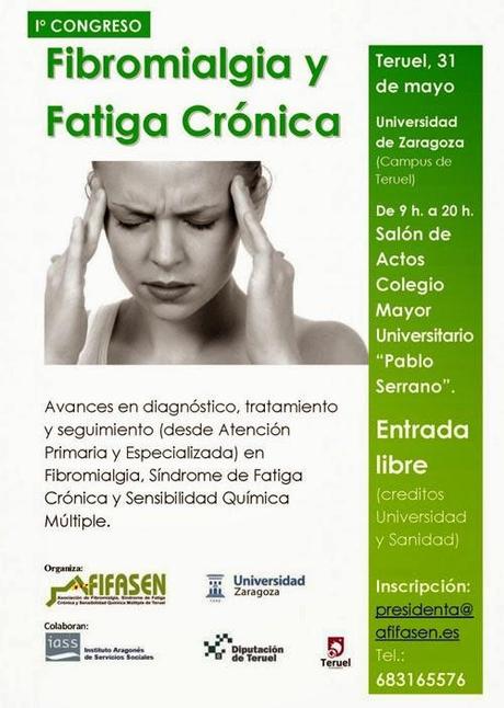 I Congreso sobre Fibromialgia y Fatiga crónica en Teruel, 31 de Mayo