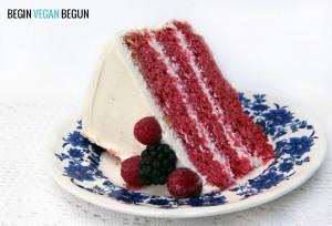 Tarta red velvet vegana