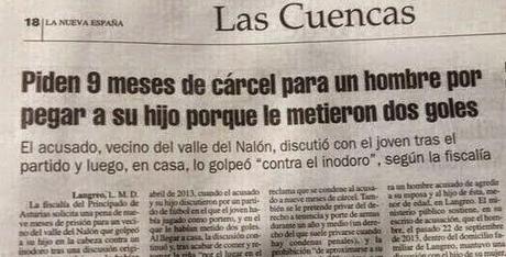 Piden prisión por golpear la cabeza de su hijo contra un inodoro en Asturias !por encajar dos goles!