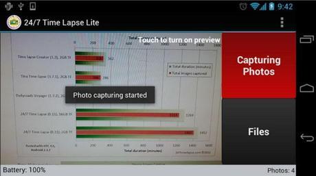 5 de las mejores aplicaciones gratis para crear vídeos time-lapse en Android 24-7-time-lapse-lite