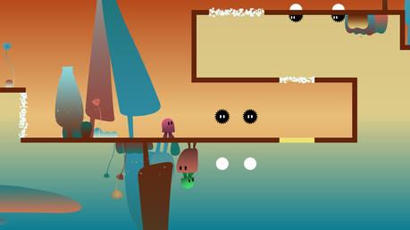 Impresiones de ibb & obb. Plataformas y puzles elegantes para dos