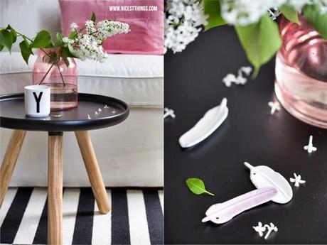 Ideas para un #salón nórdico con toque en rosa