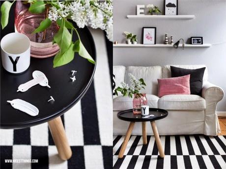 Ideas para un #salón nórdico con toque en rosa