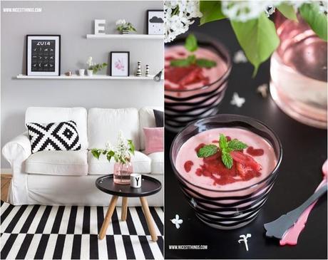 Ideas para un #salón nórdico con toque en rosa