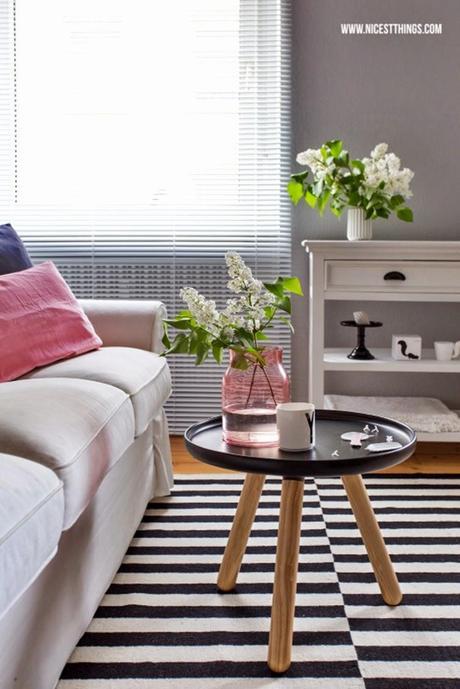 Ideas para un #salón nórdico con toque en rosa