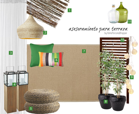 Asesoramiento HomePersonalShopper - decoración para una terraza
