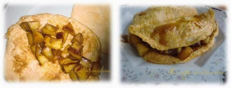 Tortilla con dulce de manzana