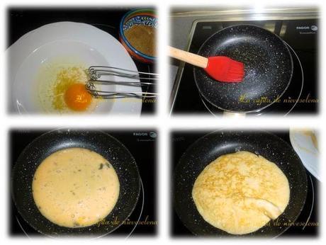 Tortilla con dulce de manzana