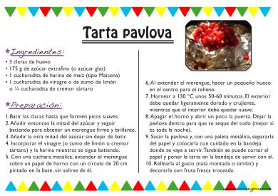 receta tarta pavlova clásica