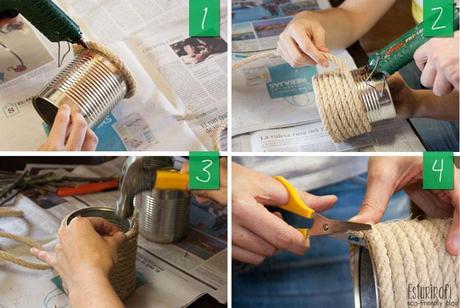 Cómo hacer unos jarrones muy naturales