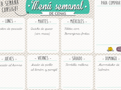 Menú Semanal para cenas