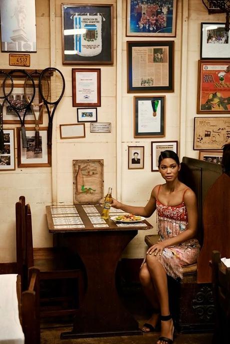 Chanel Iman&Harper's Bazaar