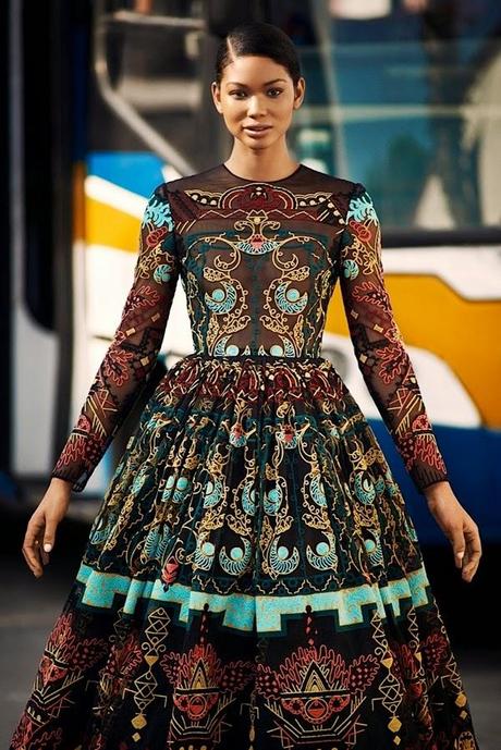 Chanel Iman&Harper's Bazaar