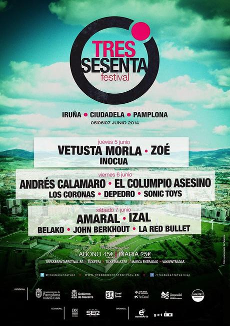 Horarios Tres Sesenta Festival 2014