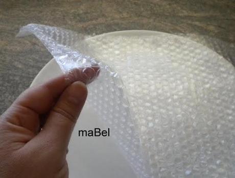 Marquise rellena de crema de melocotón