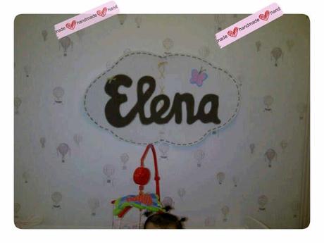 Decoración en gomaeva para una princesita llamada Elena...