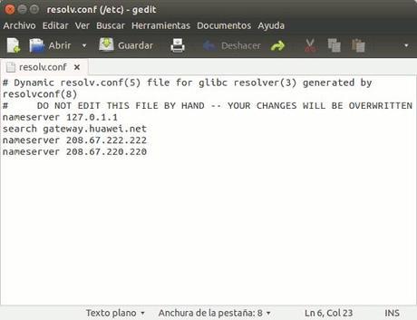Como cambiar los DNS en Ubuntu