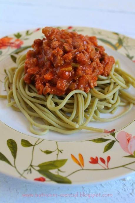 Espaguetis con salsa boloñesa