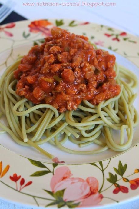 Espaguetis con salsa boloñesa