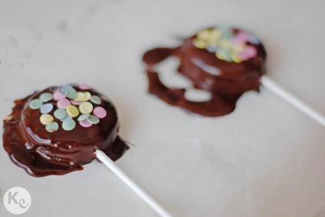 Oreo lollipops