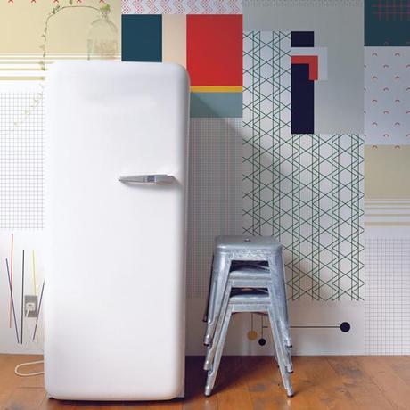 Cut & Paste wallpaper: cortar y pegar sin normas ni desperdicios. 1 cut & paste