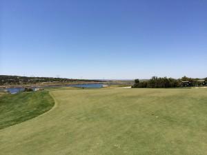 Green del 8, viendo la salida del 9 al fondo