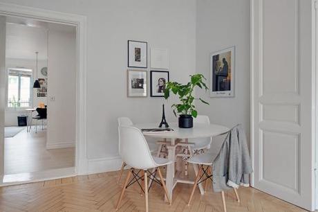 Gris y blanco siempre un acierto walk in closet pisos amplios en gris estilo nórdico escandinavo decoración limpia gris y blanco decoración Gris y blanco decoración en blanco decoración de dormitorios decoración comedores y salones decoración cocinas blancas nórdicas