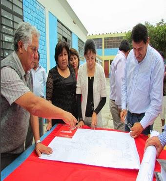 En Huacho: SE INICIA CONSTRUCCIÓN DE LA INSTITUCIÓN EDUCATIVA MERCEDES INDACOCHEA LOZANO...