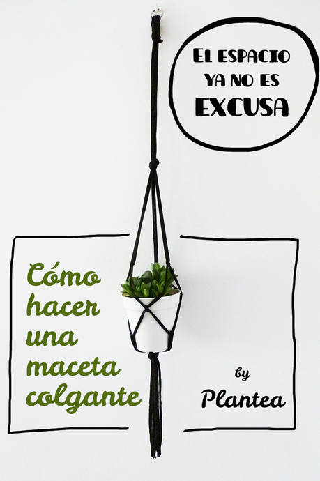 Cómo hacer una maceta colgante