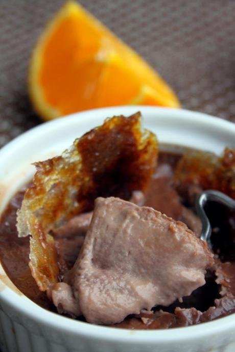 Creme bruleé de chocolate a la naranja