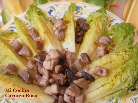 ENSALADA TEMPLADA DE COGOLLOS CON ATUN FRESCO