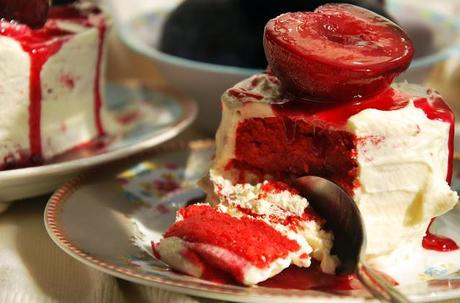 Bizcocho light con ciruelas