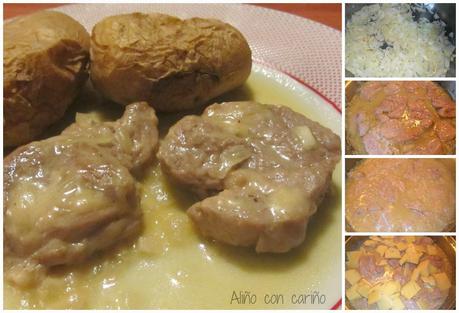 SOLOMILLO DE CERDO EN SALSA DE QUESO CHEDDAR