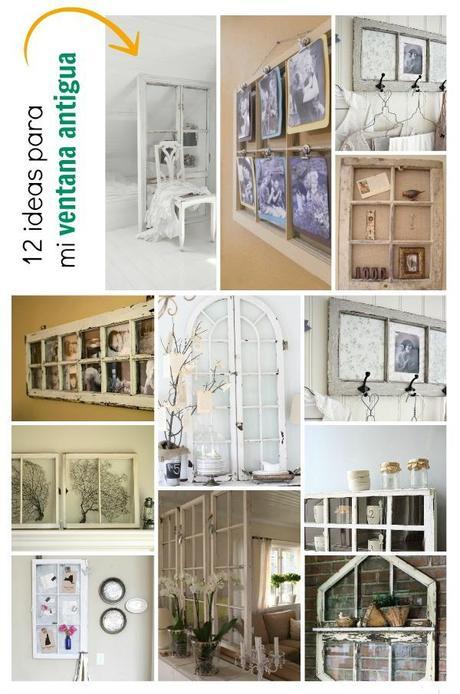 ideas para decorar una ventana vintage 
