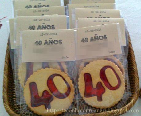 GALLETAS PARA EL 40 CUMPLEAÑOS