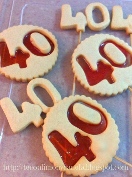 GALLETAS PARA EL 40 CUMPLEAÑOS GALLETAS PARA EL 40 CUMPLEAÑOS