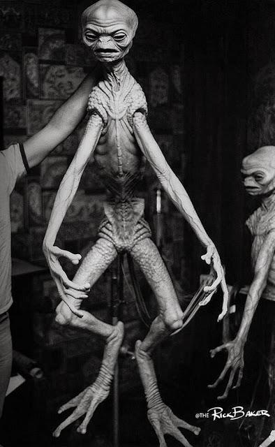 El legendario maquillador, Rick Baker, publica los diseños del padre chungo de E.T.